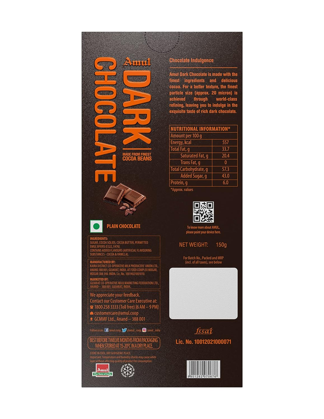 Amul Dark Chocolate Pack