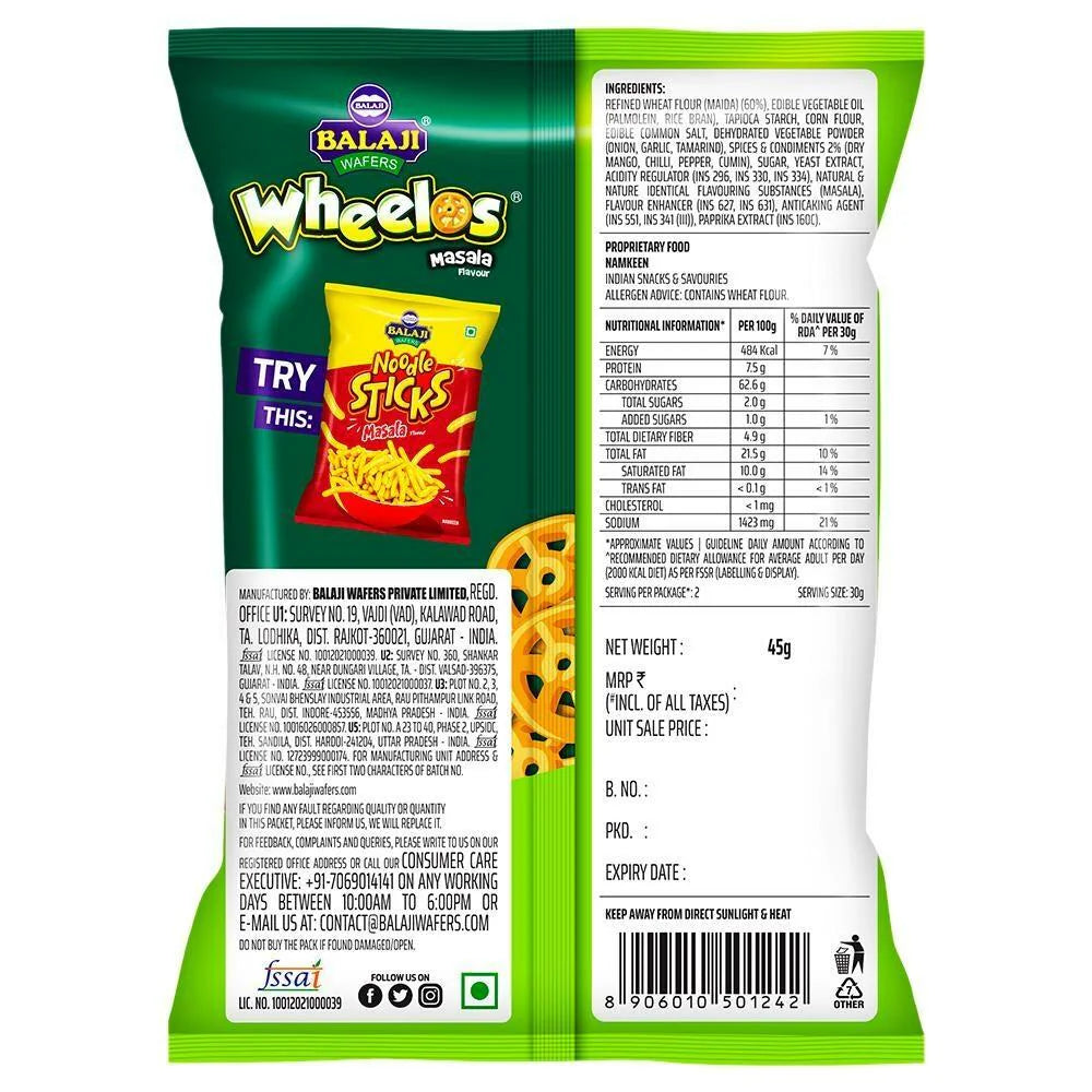 Balaji Masala Wheelos