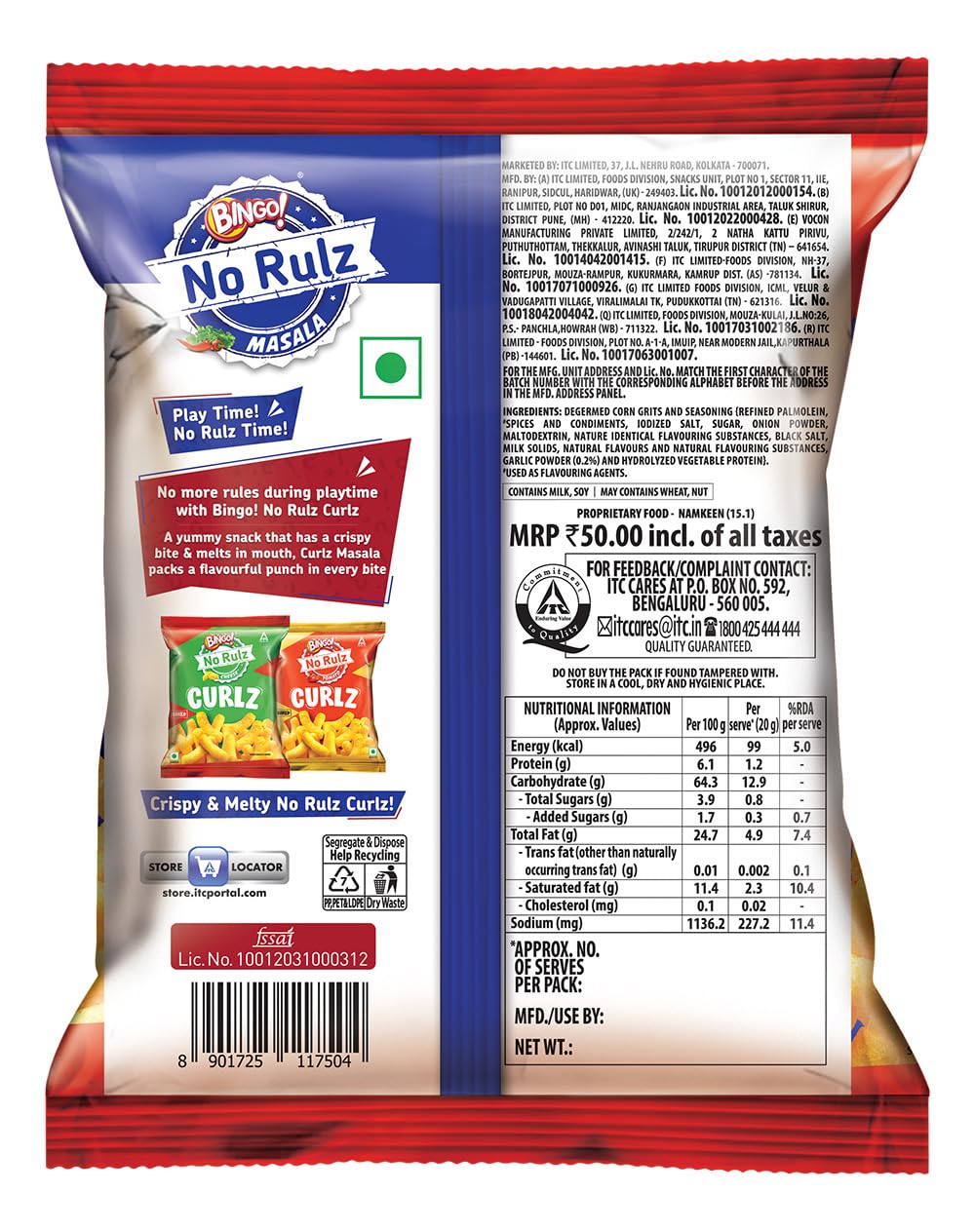 Bingo! No Rulz Masala Curlz