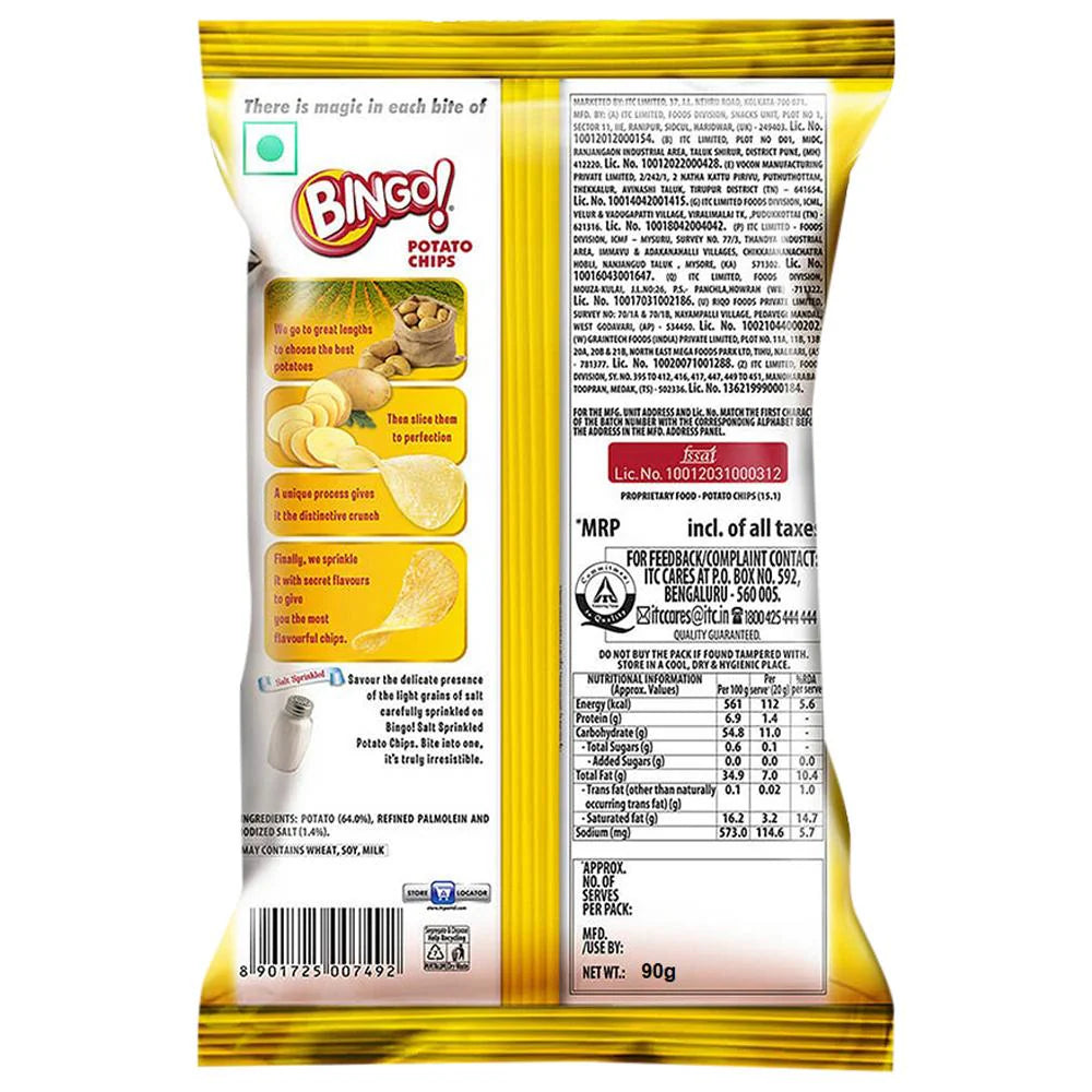 Bingo Salt Sprinkled Potato Chips