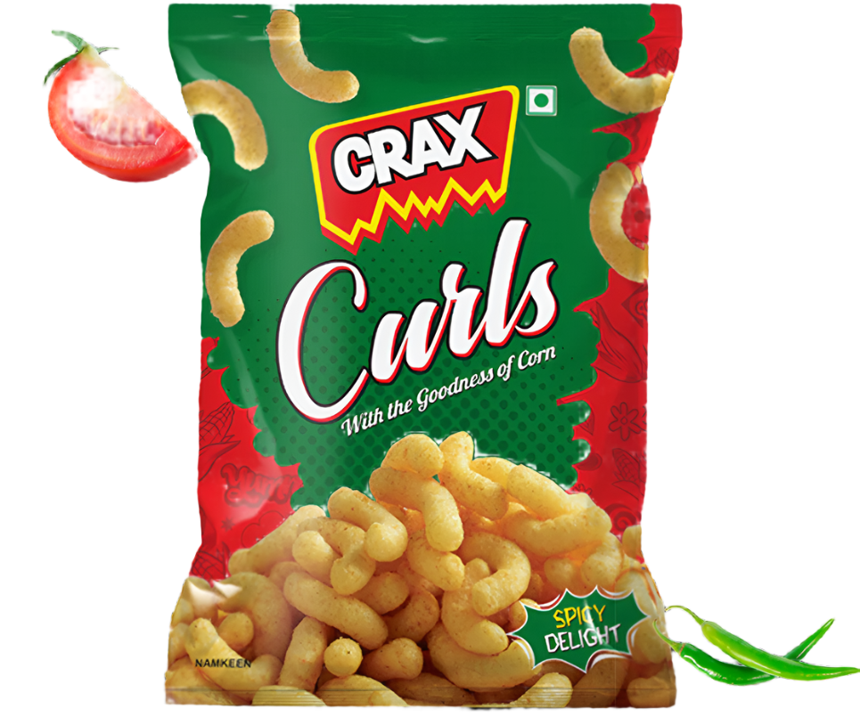 Crax Curls - Spicy Delight | A Fiery Crunch for Snack Lovers