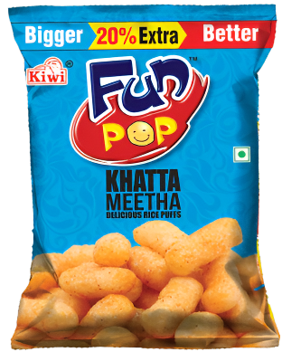 Fun Pop - Khatta Meetha Puffs | A Perfect Sweet & Tangy Crunch