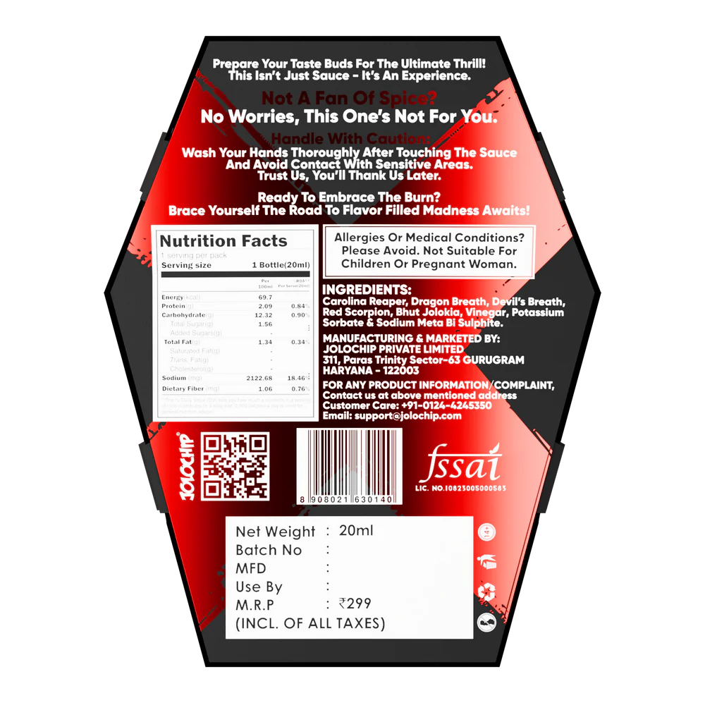 JOLOCHIP World's Hottest Sauce – NOT for the Weak
