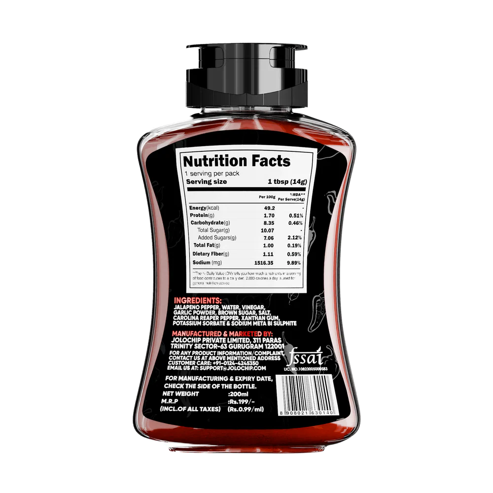 JOLOSAUCE – Carolina Reaper Sriracha Hot Sauce