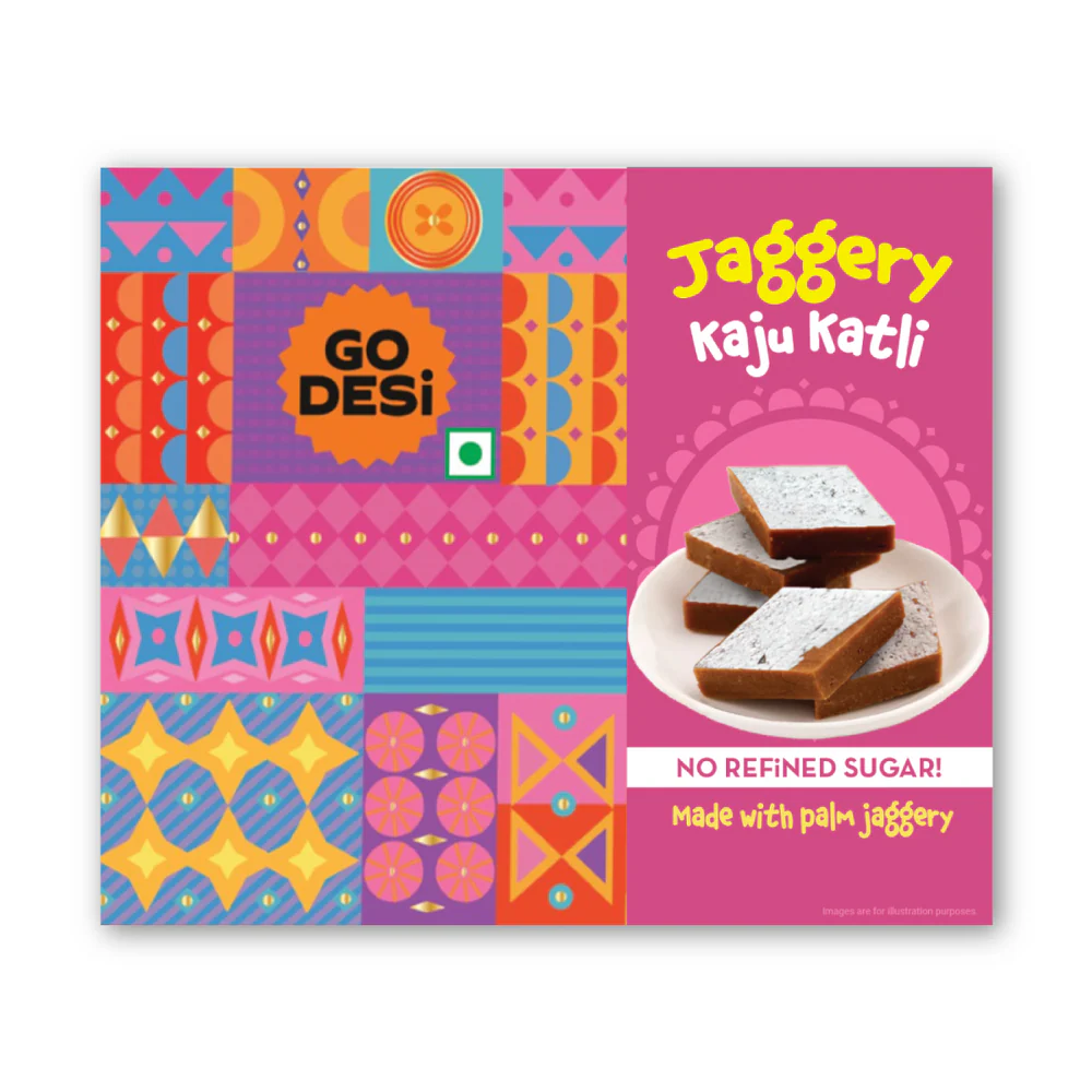 Jaggery Kaju Katli | Desi Meetha | Classic Sweets | 200g