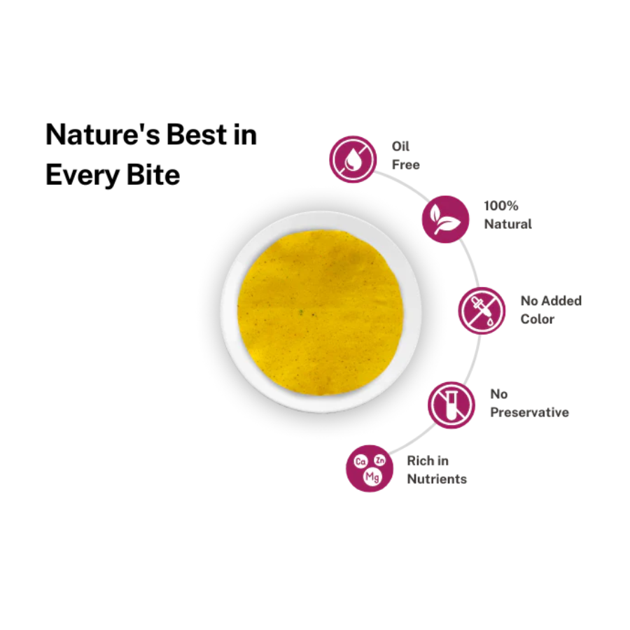 Khurat Red Chilli Papad - Authentic Spicy Indian Delight