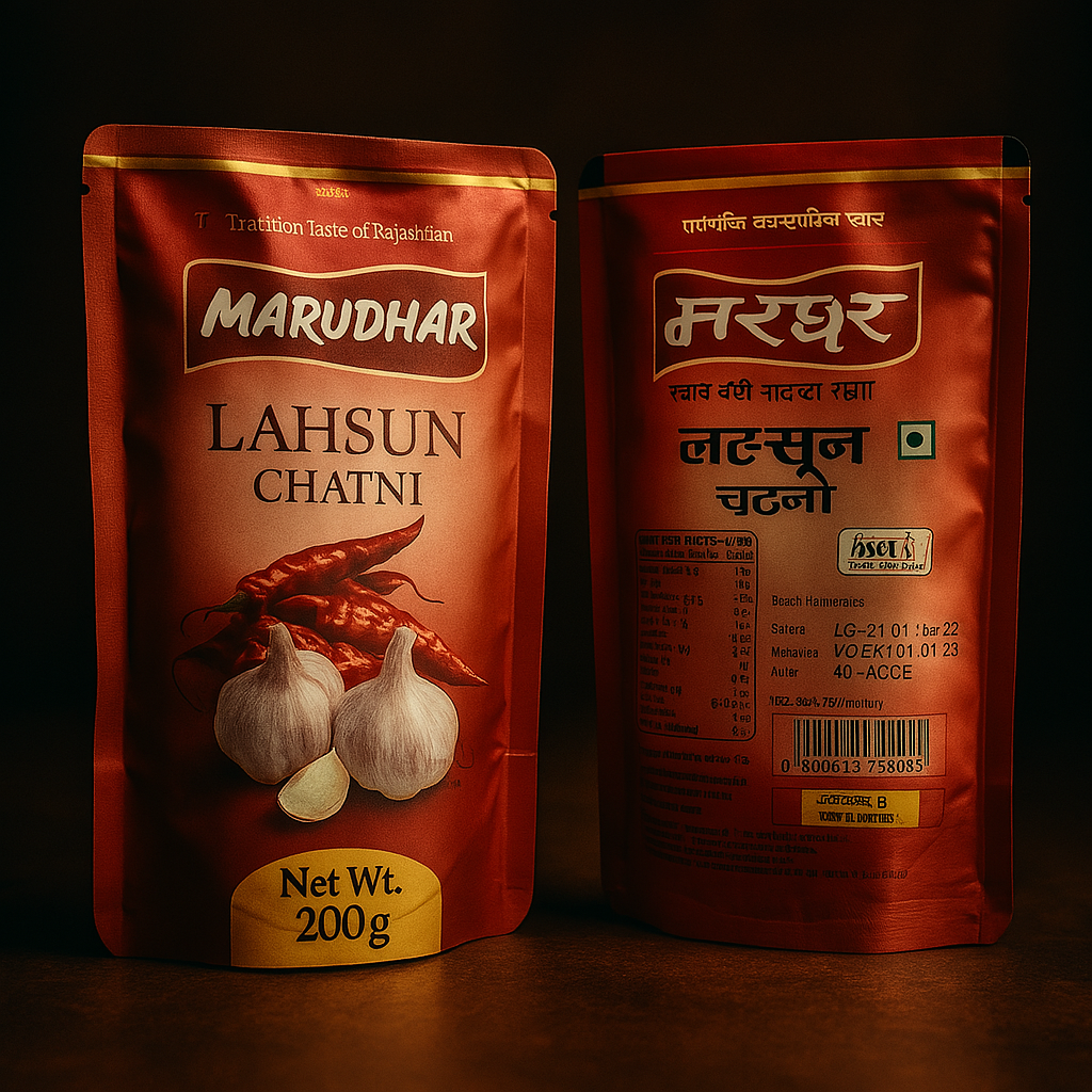 Marudhar Lahsun Chutney – Spicy & Aromatic Garlic Delight (200g)