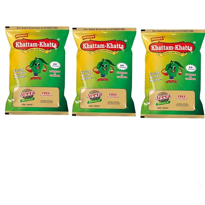 Meeras Khattam Khatta Cutting Aampapad (Pack of 3) – A Tangy Treat You Can’t Resist