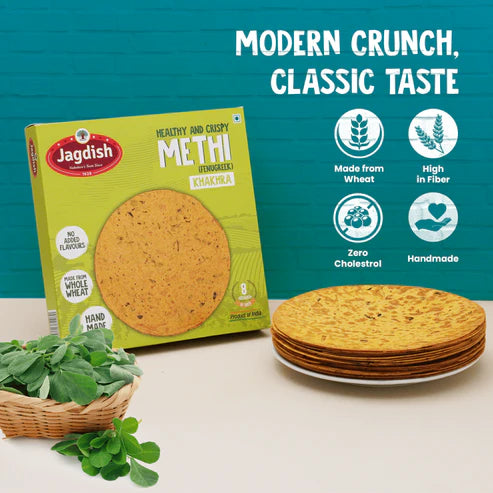 Methi Khakhra - Authentic Indian Snack