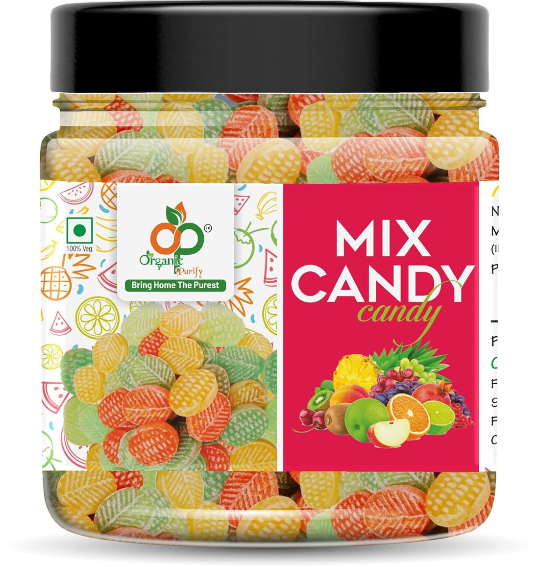 Organic Purify Colorful Mix Fruit Candy