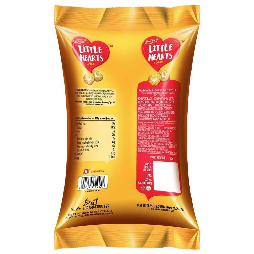 Britannia Classic Little Hearts Biscuits Pack