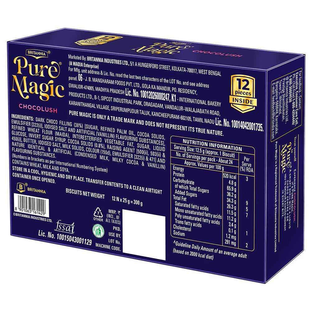 Britannia Pure Magic Chocolush Cookies
