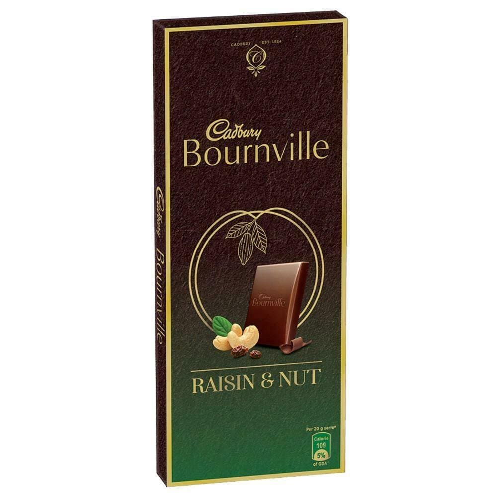 Cadbury Bournville Raisin & Nut Dark Chocolate Front