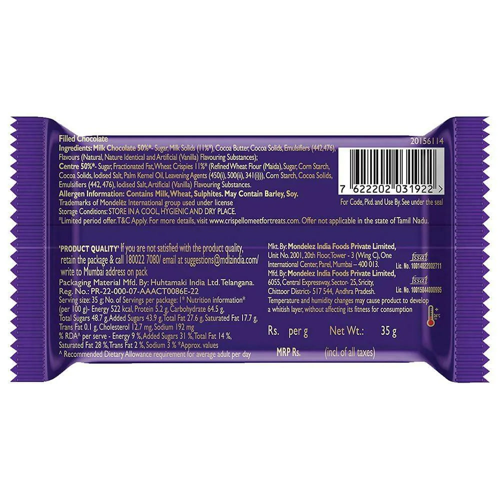 Cadbury Dairy Milk Crispello Chocolate Front