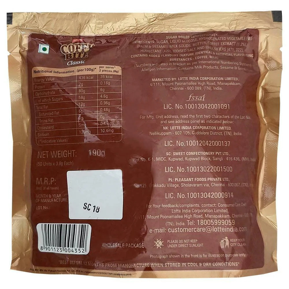Lotte Coffy Bite Classic Toffees, timeless sweetness, nostalgia, indulgent, caramel, milk, beloved treat, on-the-go, sharing, classic.