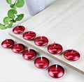 10 Pc Round Wax Candles – Elegant Décor for Meditation, Relaxation, and Special Occasions