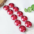 10 Pc Round Wax Candles – Elegant Décor for Meditation, Relaxation, and Special Occasions