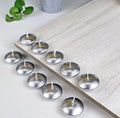 10 Pc Round Wax Candles – Elegant Décor for Meditation, Relaxation, and Special Occasions