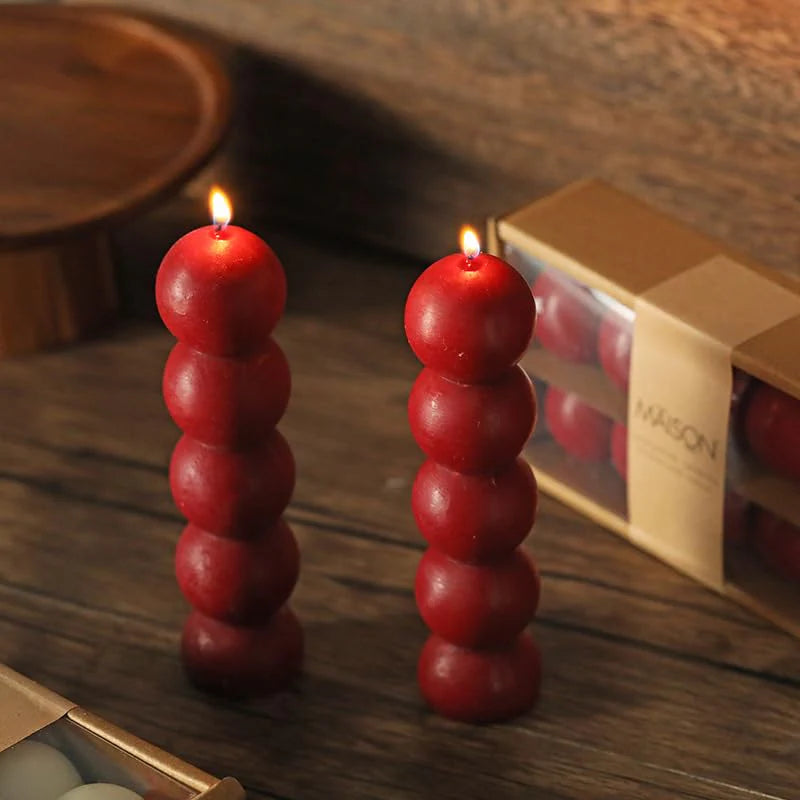 12 Pc Knob Shape Wax Candle – Perfect for Home Decor & Relaxation