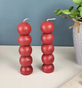 12 Pc Knob Shape Wax Candle – Perfect for Home Decor & Relaxation