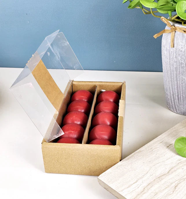 12 Pc Knob Shape Wax Candle – Perfect for Home Decor & Relaxation