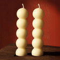 12 Pc Knob Shape Wax Candle – Perfect for Home Decor & Relaxation