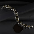 17cm Silver American Diamond Bracelet with Colors – A Vibrant Touch of Luxury