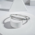 18K Mini American Diamond Silver Polish Kada – A Timeless Blend of Elegance & Sophistication