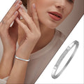 18K Mini American Diamond Silver Polish Kada – A Timeless Blend of Elegance & Sophistication