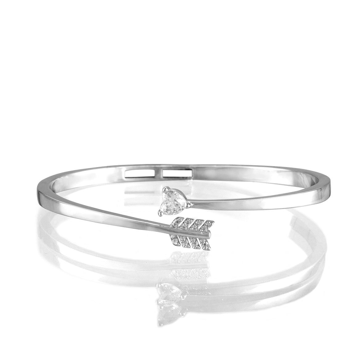 18K Silver Polish Arrow Design Party Wear Kada – A Bold Statement of Elegance