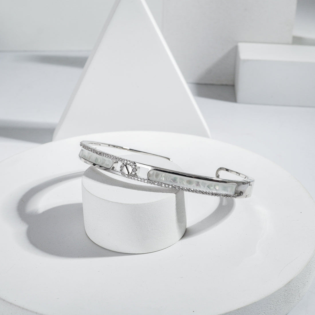 18K Silver Polish Stunning Party Wear Kada – A Touch of Glamour for Every Occasion