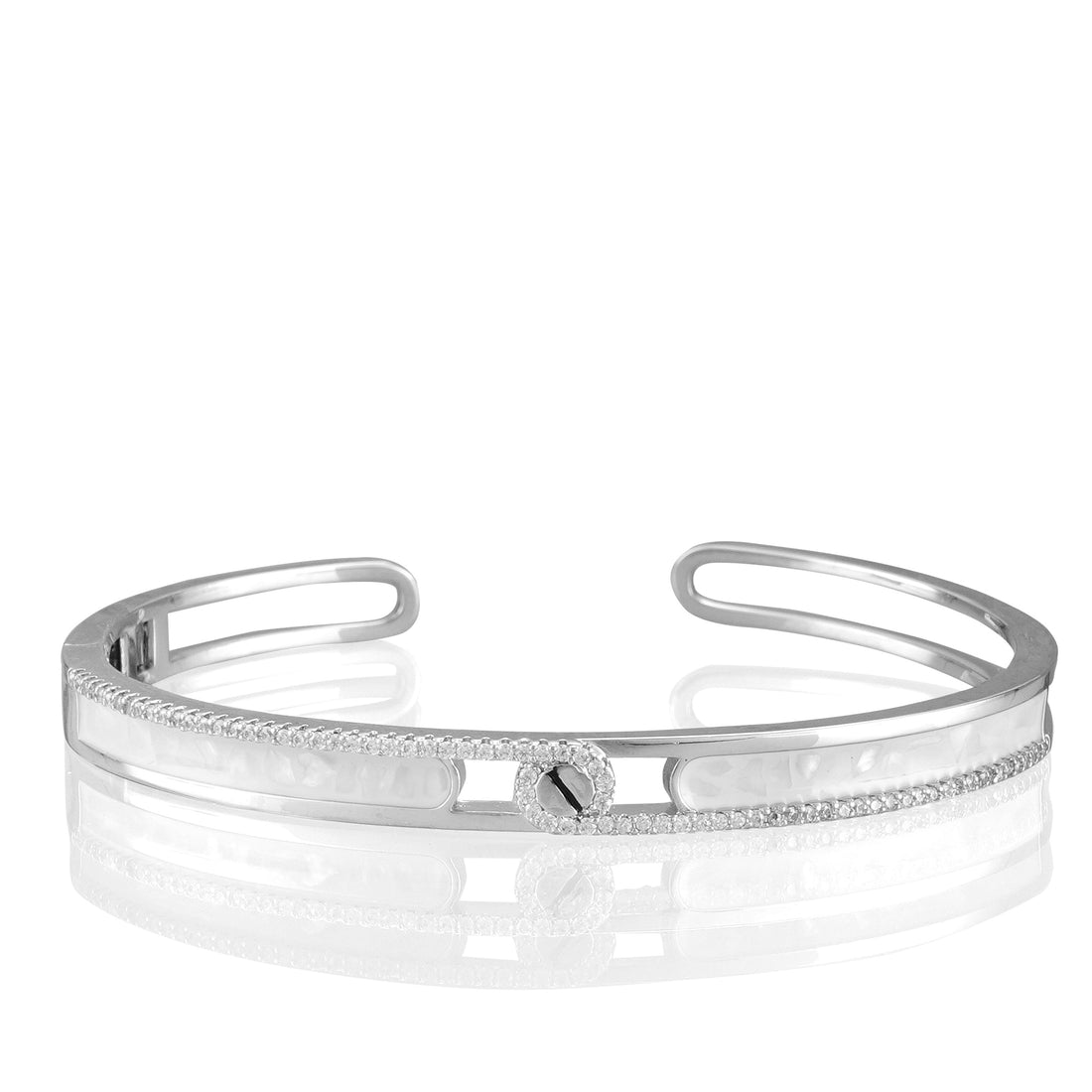 18K Silver Polish Stunning Party Wear Kada – A Touch of Glamour for Every Occasion