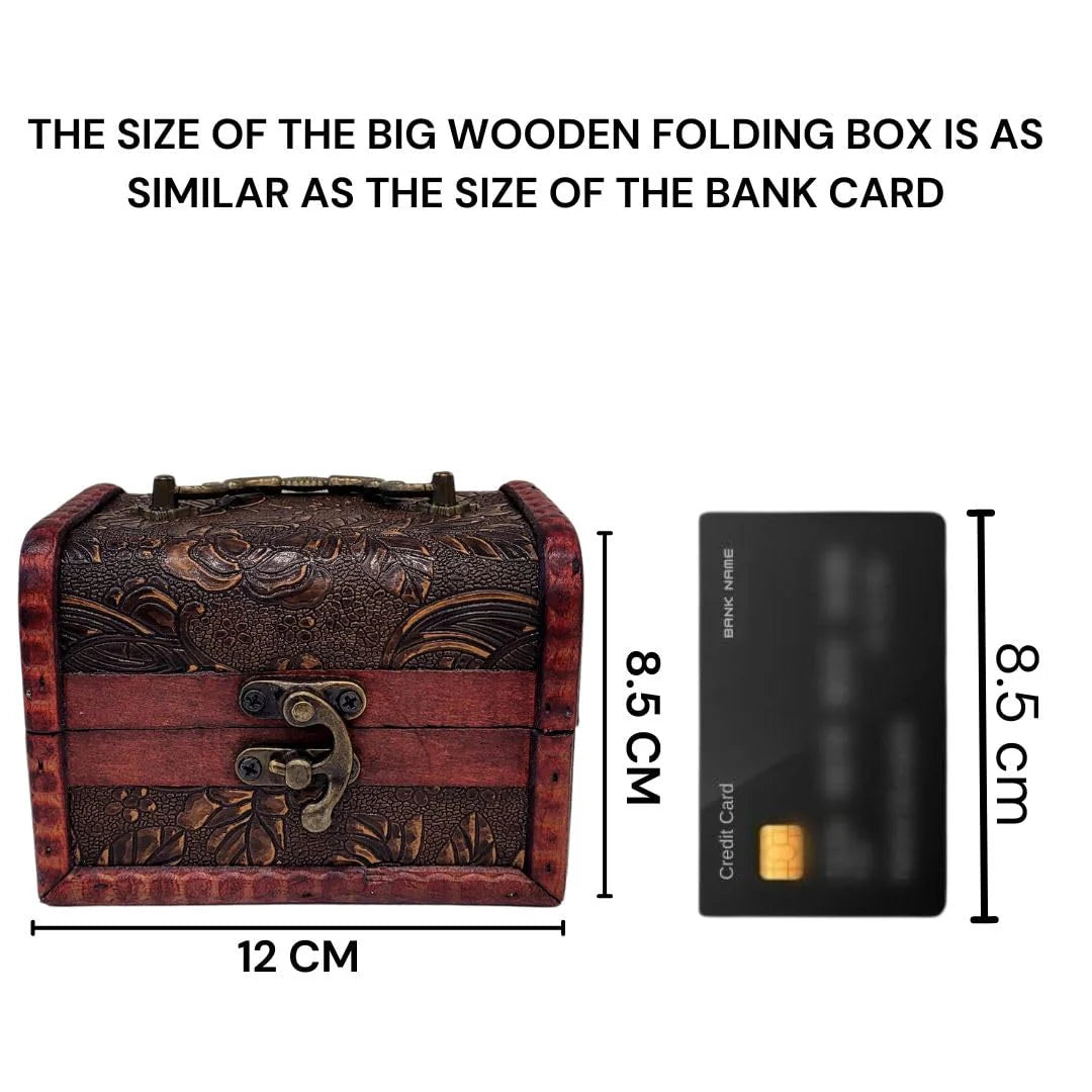 1 Set Wooden Folding Gift Box – Decorative Box for Special Occasions