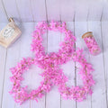 3 Lines Artificial Ixora Flower Garlands – Decorative Wall Hanging for Special Occasions