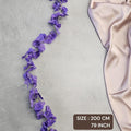 3 Lines Artificial Ixora Flower Garlands – Decorative Wall Hanging for Special Occasions