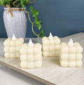 6 PCS LED Bubble Candles – Plastic Tealight LED Candle Lights for Home Decor