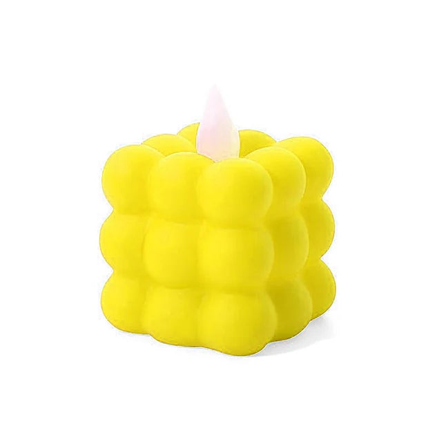 6 PCS LED Bubble Candles – Plastic Tealight LED Candle Lights for Home Decor