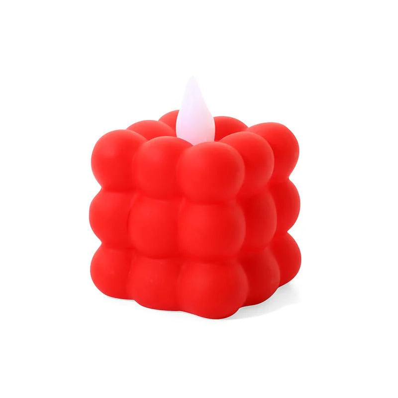 6 PCS LED Bubble Candles – Plastic Tealight LED Candle Lights for Home Decor