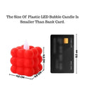 6 PCS LED Bubble Candles – Plastic Tealight LED Candle Lights for Home Decor