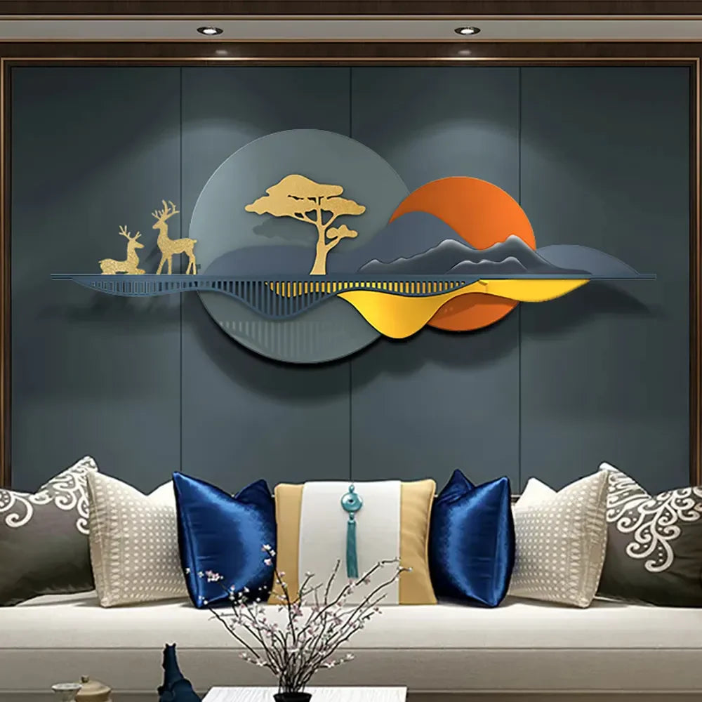Metallic Scenery Wall Art – A Beautiful Fusion of Nature and Artistry
