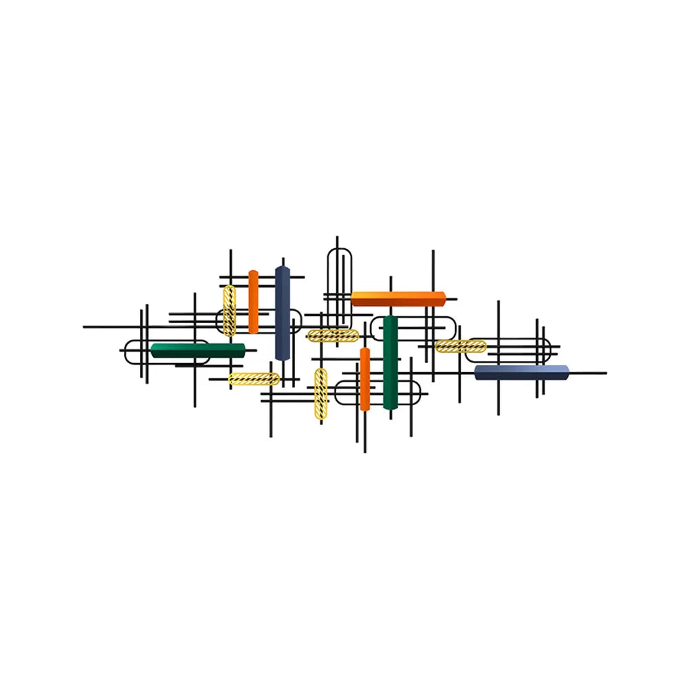 Multicolor Abstract Metal Wall Art – A Bold and Creative Statement Piece