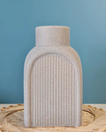 Ceramic Flower Vase – Elegant Grey Decor for Home & Office