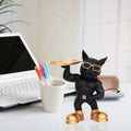 Dog Statue Home Decor Showpiece – Elegant & Functional Storage Tray