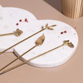 Juniper Brass Cocktail Stirrers | Elegant Stirring with a Touch of Luxury