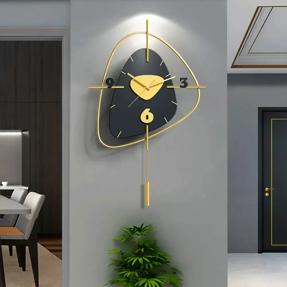 Ahmet Black Metal Wall Clock – A Timeless Blend of Functionality and Style