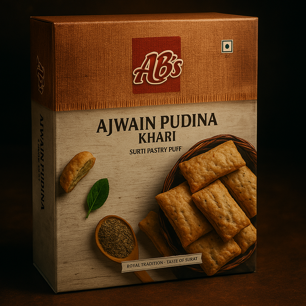 Ajwain Pudina Khari – A Crispy, Flaky Delight with Aromatic Flavors