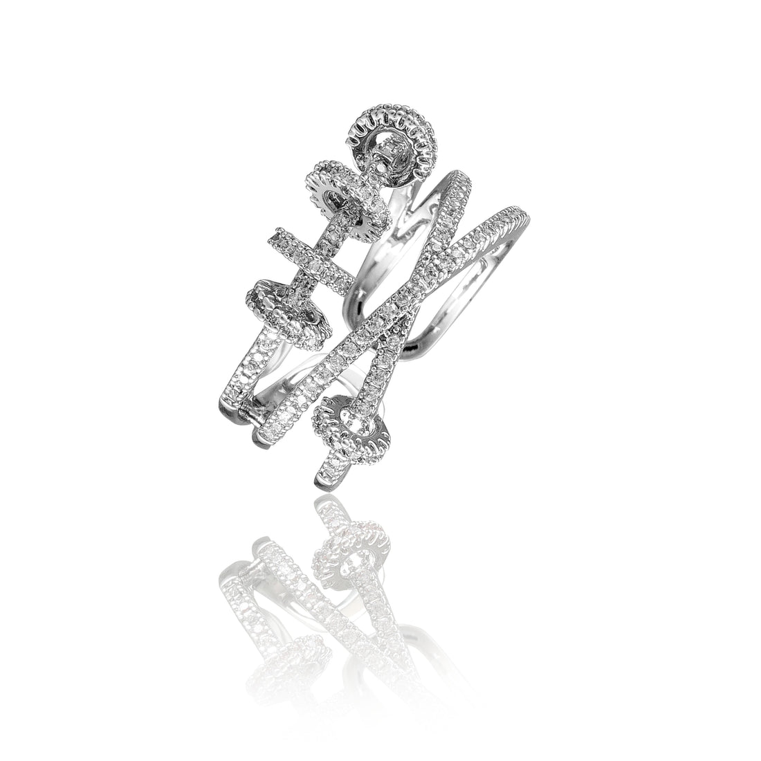 American Imported Party Wear Diamond Free Size Ring – Dazzling Elegance for Every Occasion