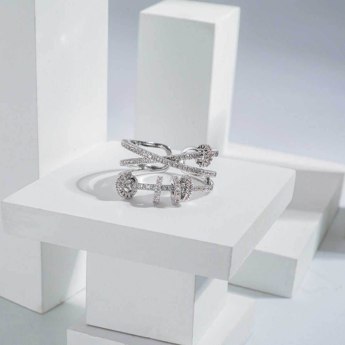 American Imported Party Wear Diamond Free Size Ring – Dazzling Elegance for Every Occasion