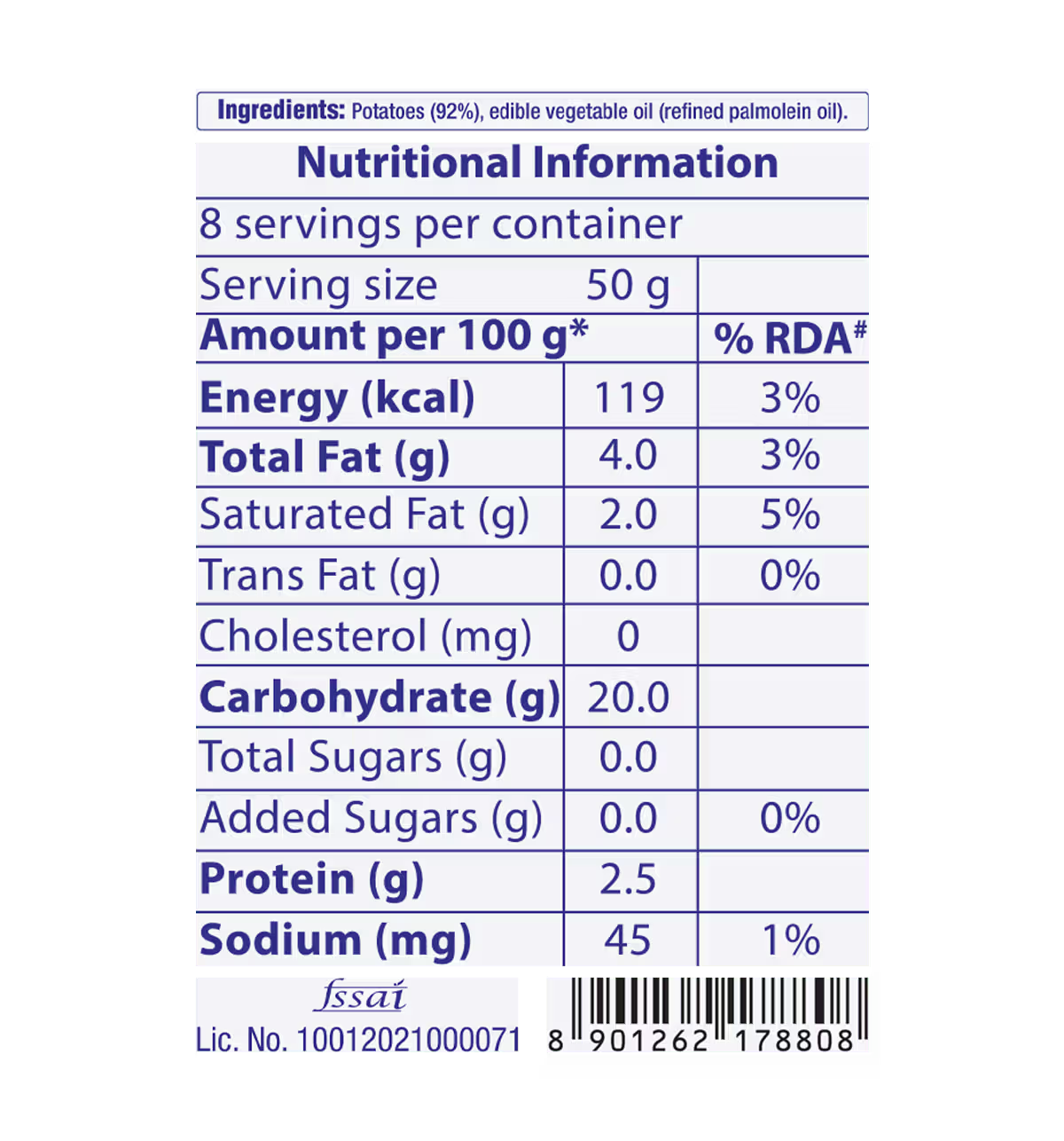 Amul Happy Treats French Fries – Crispy Joy in Every Bite