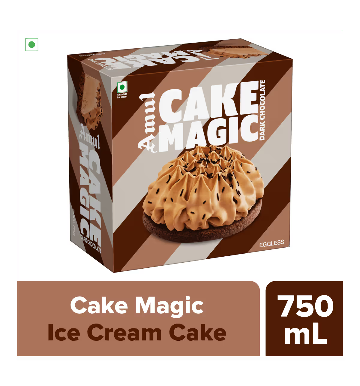 Amul Ice Cream Cake – Magic Dark Chocolate | A Celebration in Every Slice